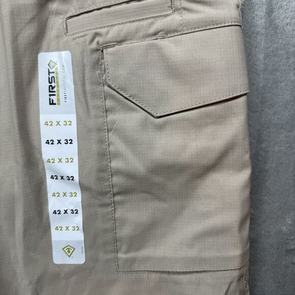 First Tactical V2 Pants Men's 42X32 Khaki Canvas Ripstop Cargo Military 114011 - Picture 12 of 14